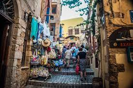 Chania old city roads